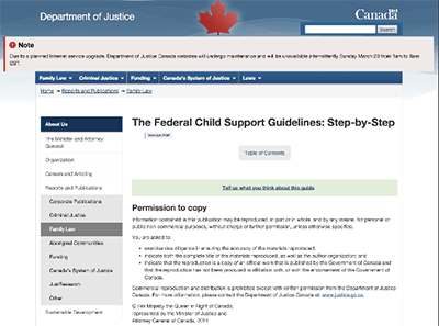Child Support Guidelines Chart