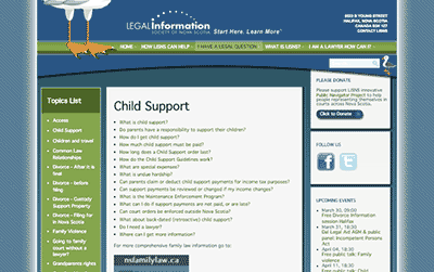 what age does child support stop in nova scotia